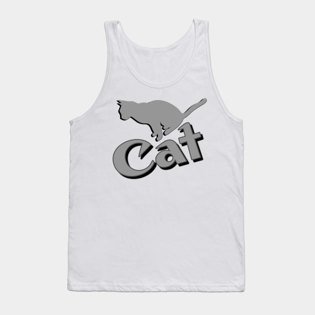 Cat Tank Top by Light Up Glow 